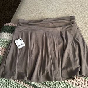 Free People Taupe Flowing Skort